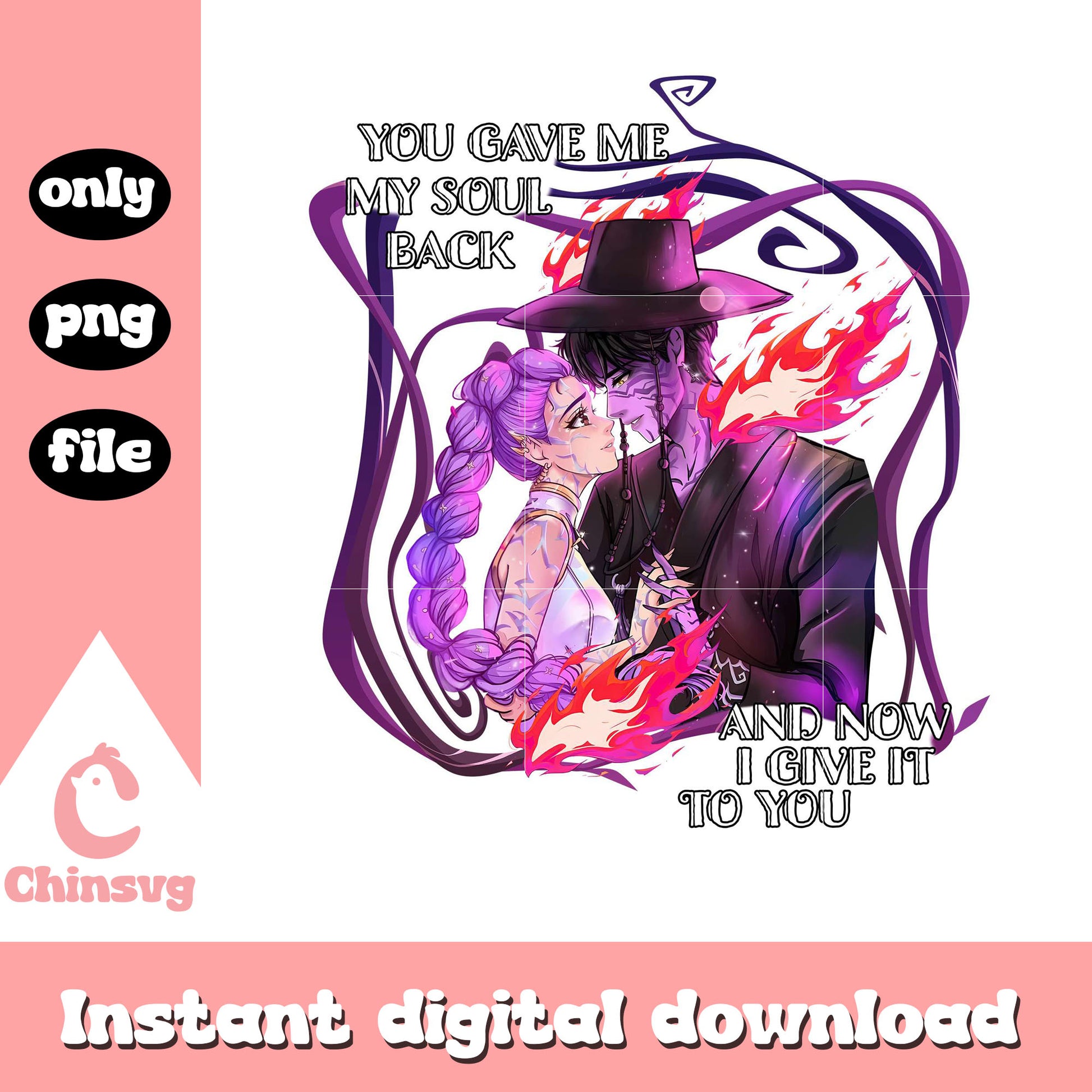 You gave me my soul back and now I give it  to you png, rumi x jinu png