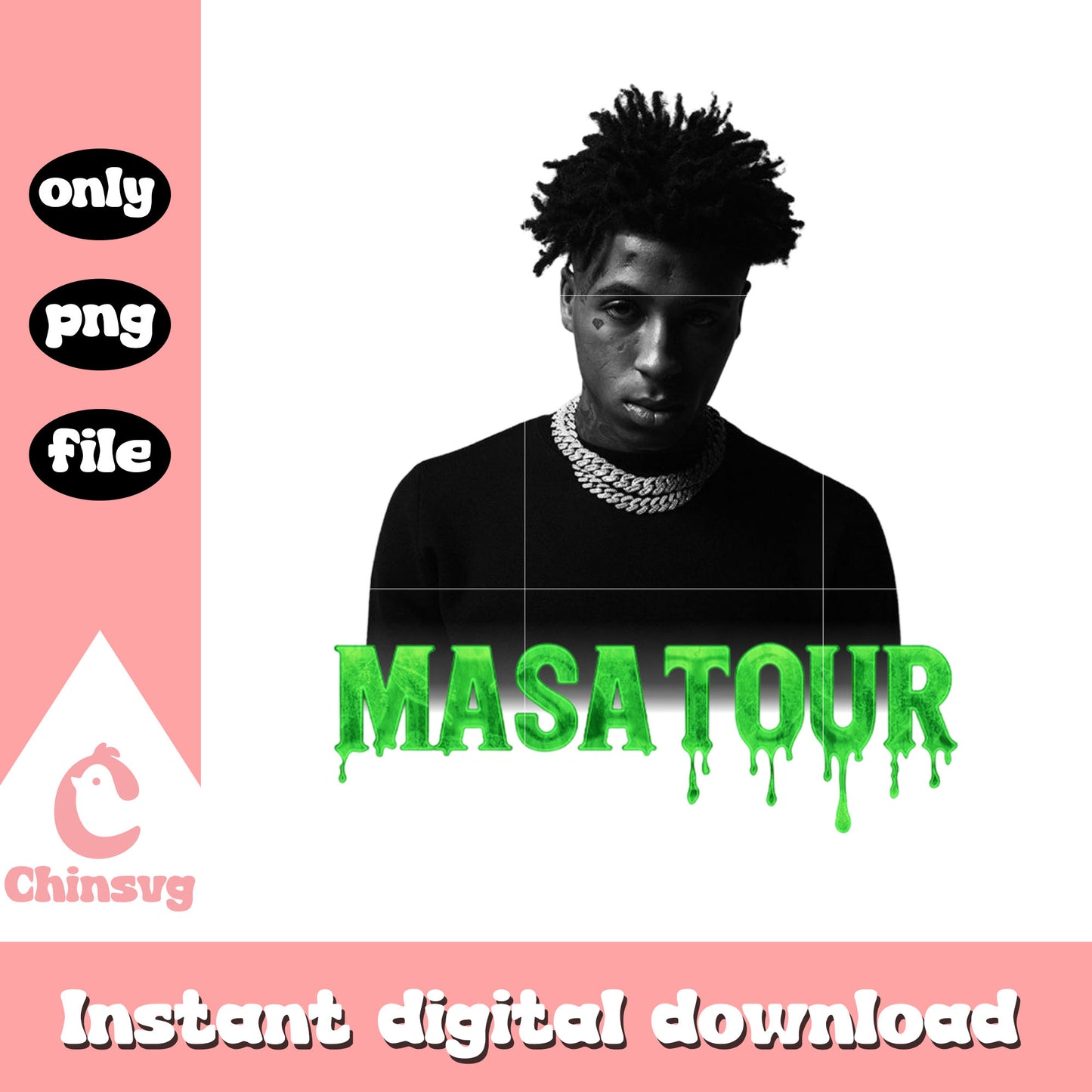 Youngboy masatour design png, nba youngboy tour​ png
