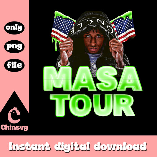 Youngboy masa your america design png, nba youngboy tour​ png