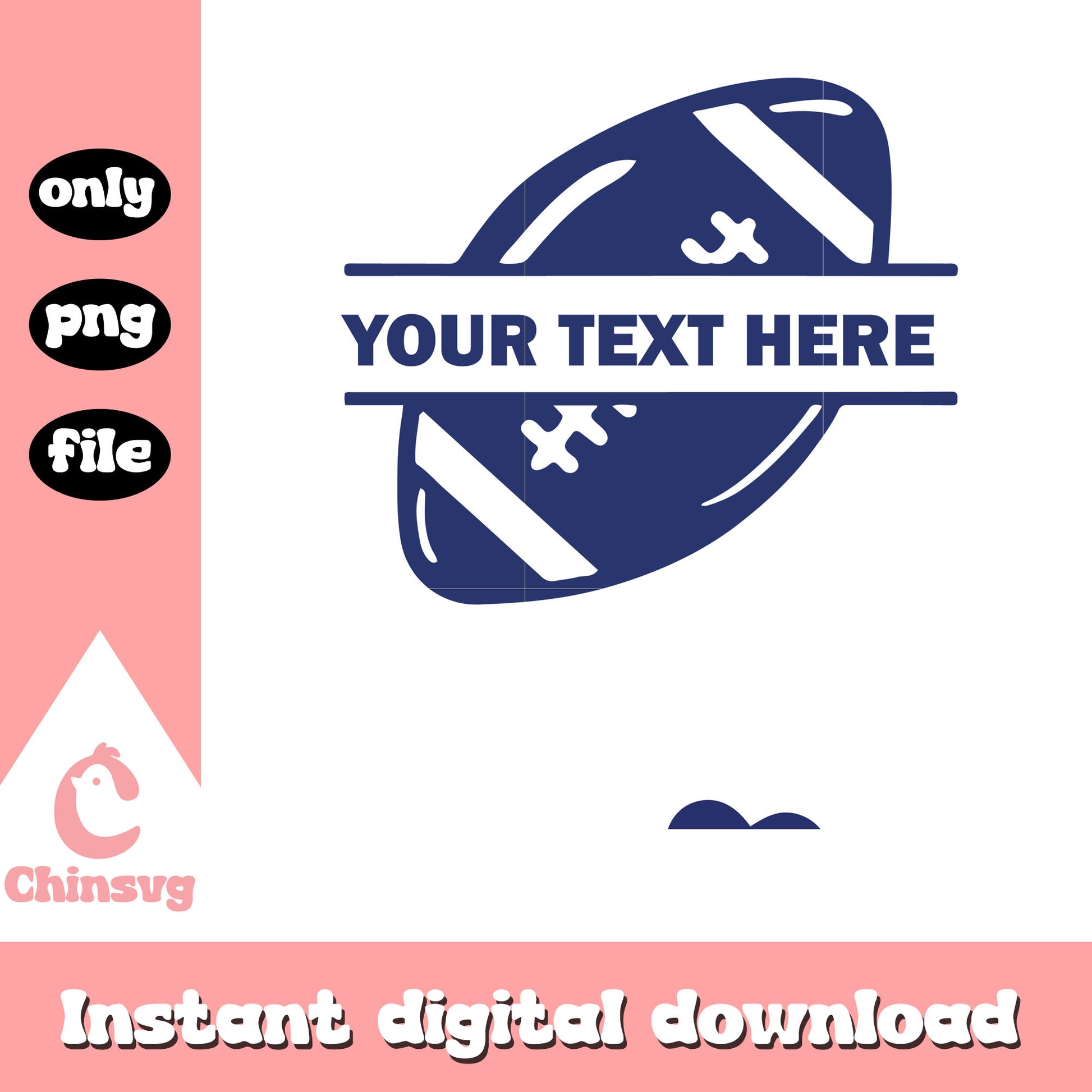 Your text here rugby ball logo design svg, football rugby svg