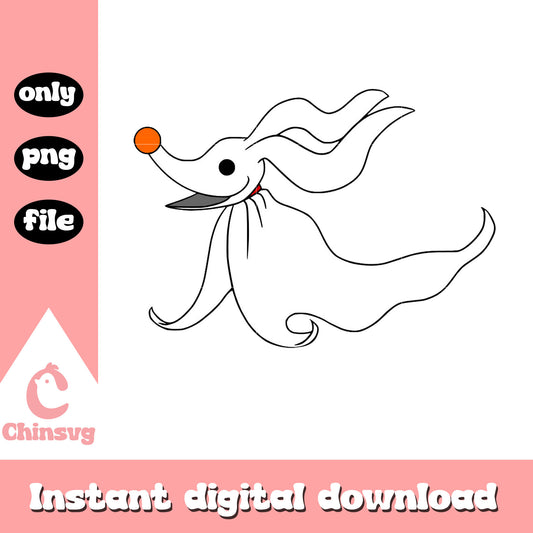 Zero character design png, zero nightmare before christmas png