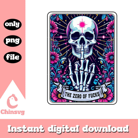 Zero of fucks tarot card png, skeleton png, judgement tarot​​ png