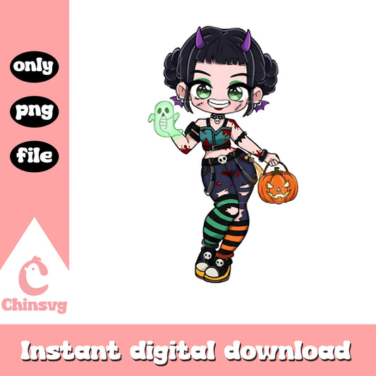 Zoey devil halloween png, zoey character png, zoey halloween​ png