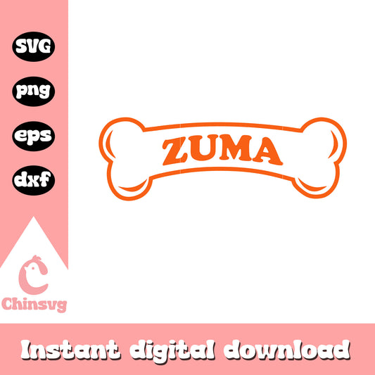 Zuma bone paw patrol team svg, paw patrol zuma svg, cartoon svg