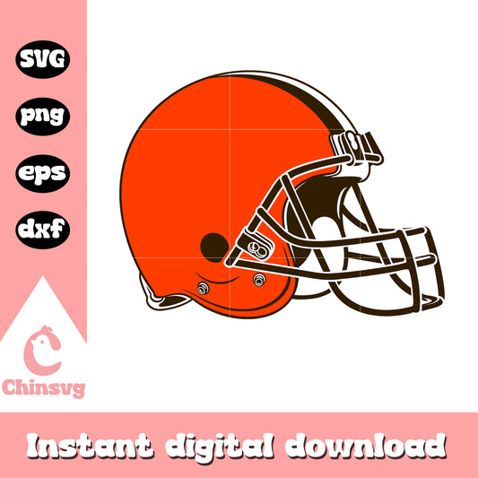 cleveland browns nfl sport helmet art svg, cleveland browns helmet logo svg