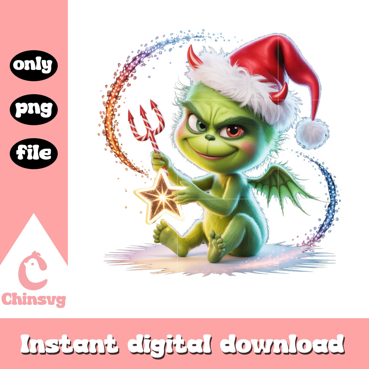 devil grinch hand christmas star png, cute grinch pictures png