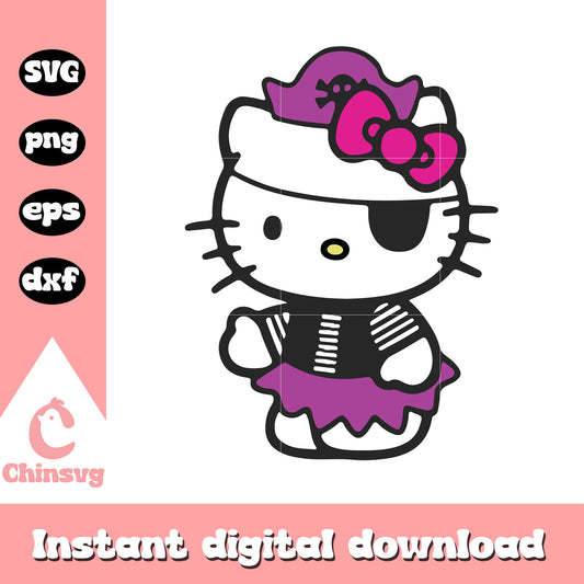 hello kitty pirates svg, hello kitty svg, sanrio cartoon svg