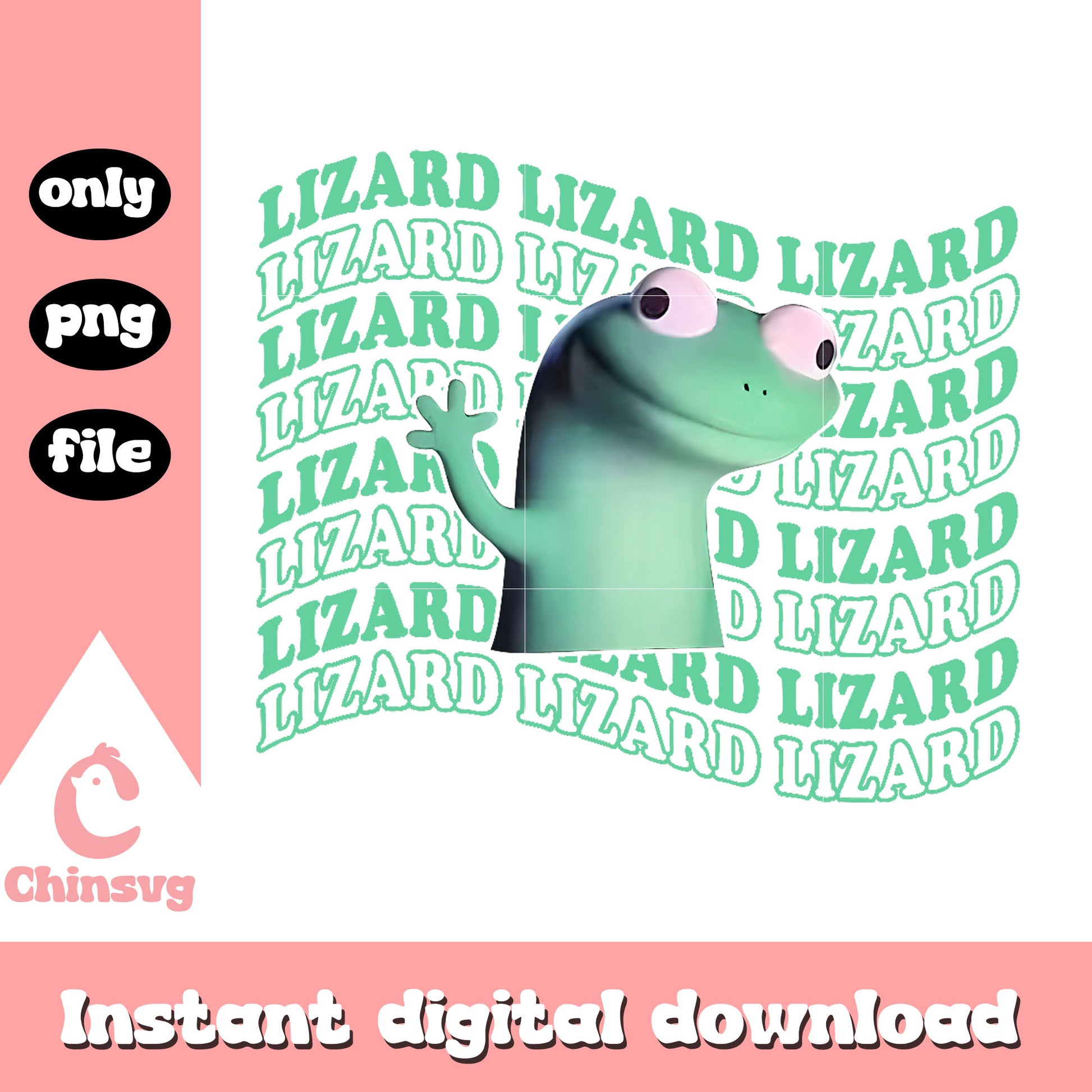 lizard lizard lizard meme name design png, meme lizard​ png