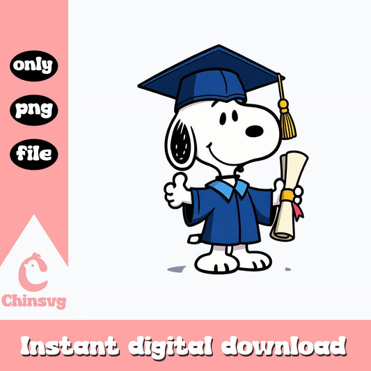 Snoopy Graduation PNG, Peanuts Graduate Clipart, Class Of 2025 PNG