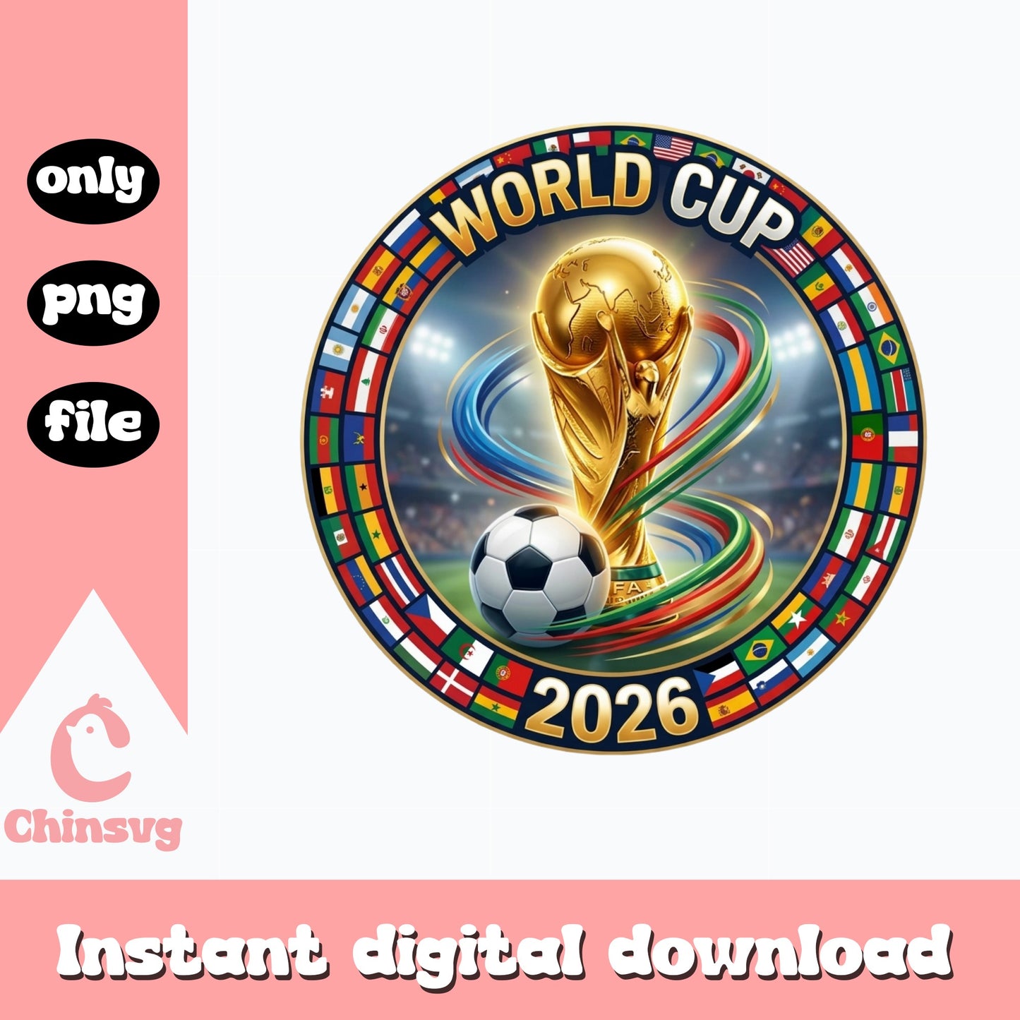 World Cup 2026 PNG, Soccer Trophy PNG, Football PNG File