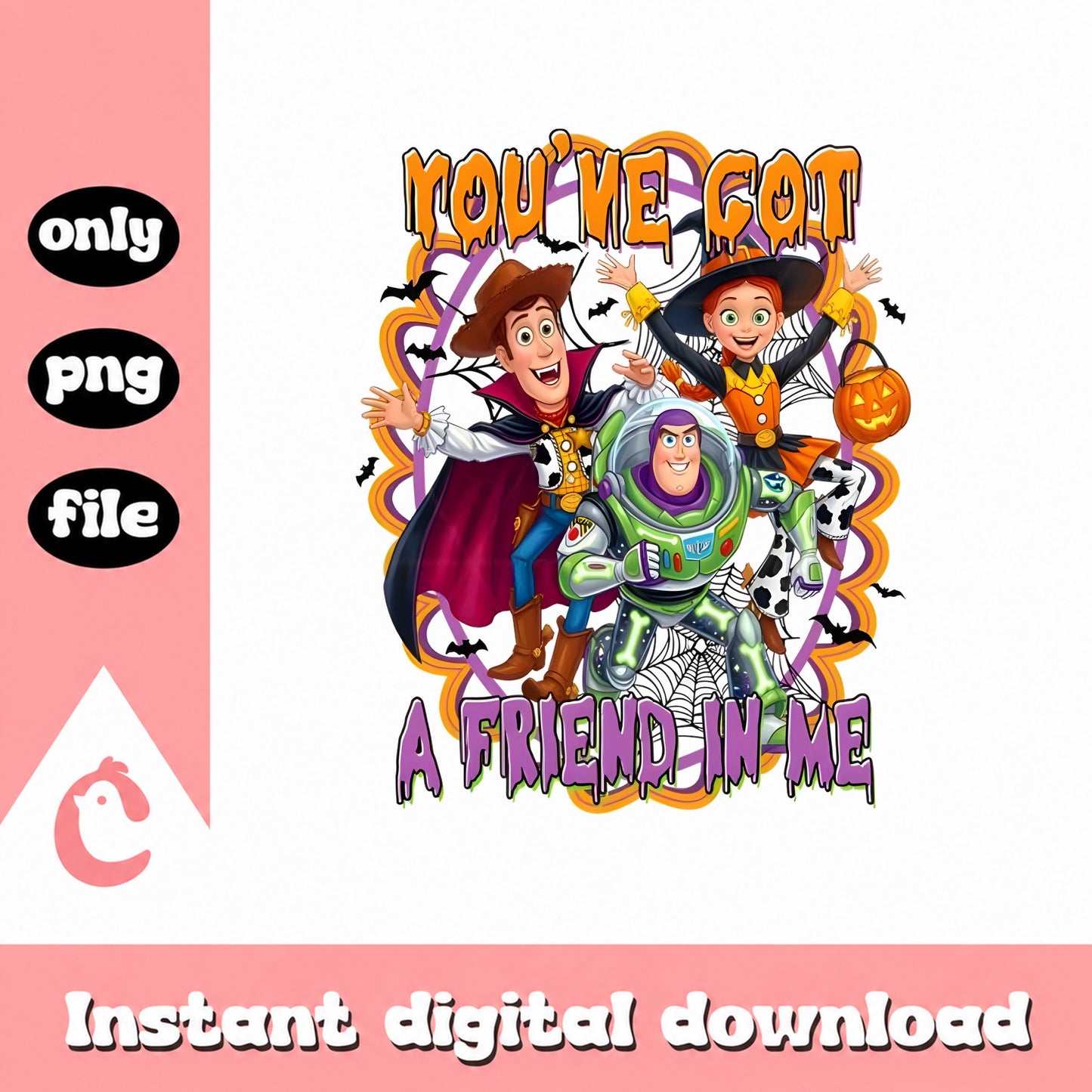 Toy Story Halloween PNG, You've Got A Friend In Me, Disney PNG