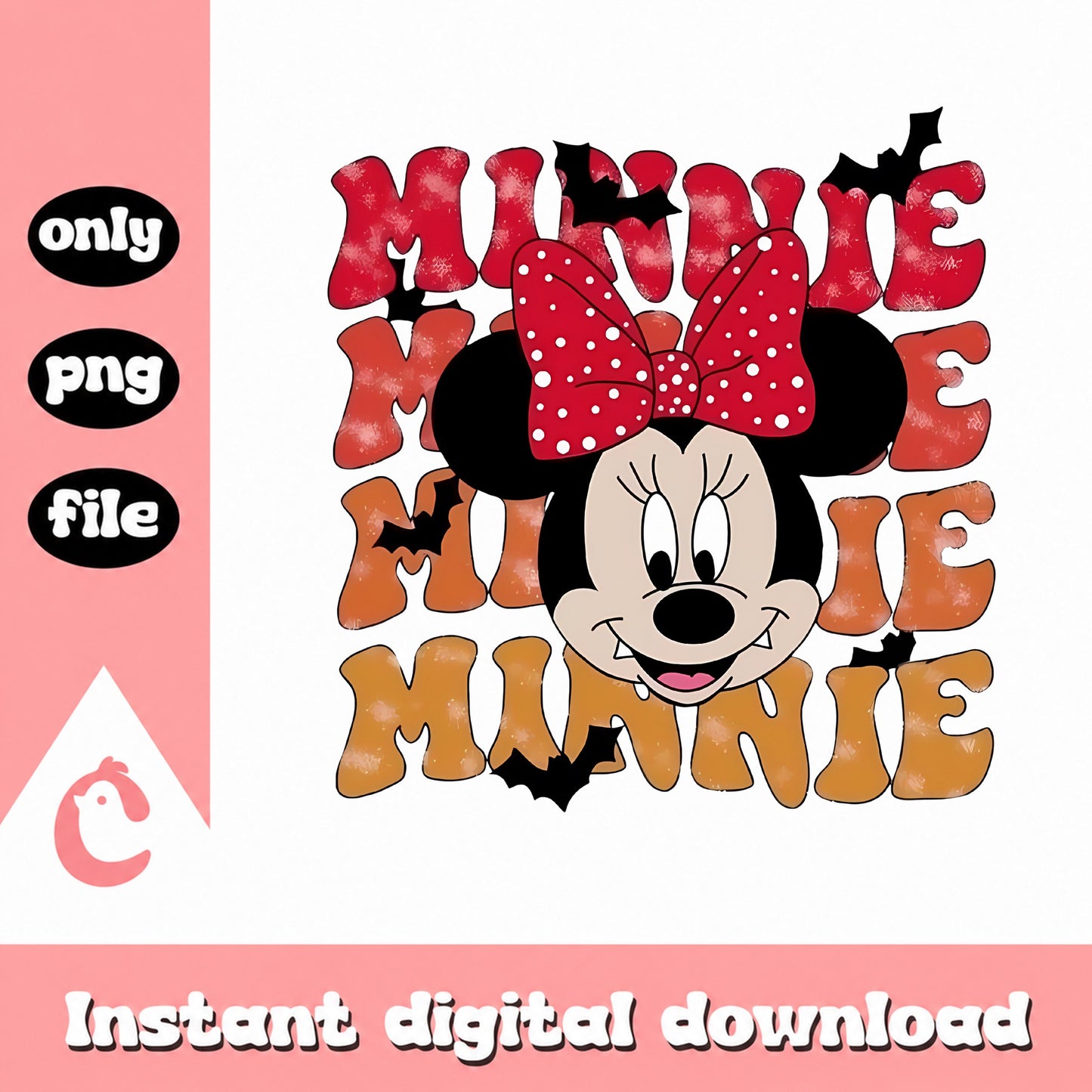 Minnie Mouse Halloween PNG, Disney Halloween PNG, Spooky Mouse PNG