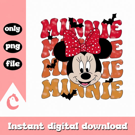 Minnie Mouse Halloween PNG, Disney Halloween PNG, Spooky Mouse PNG