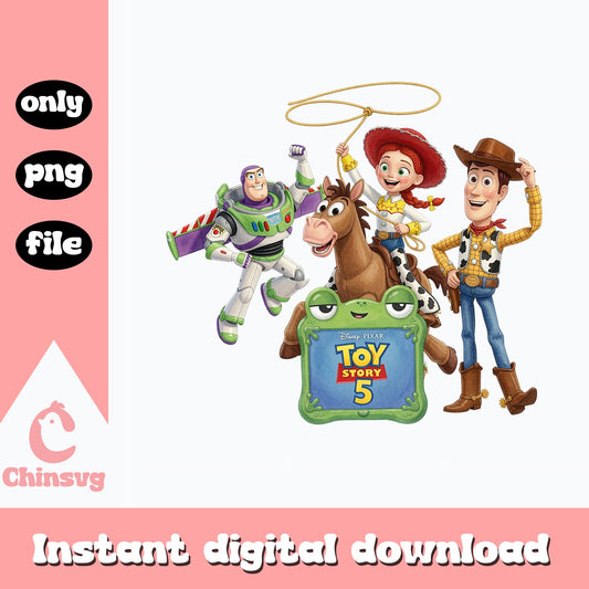 Toy Story 5 Characters PNG, Disney Pixar PNG, Woody Buzz PNG