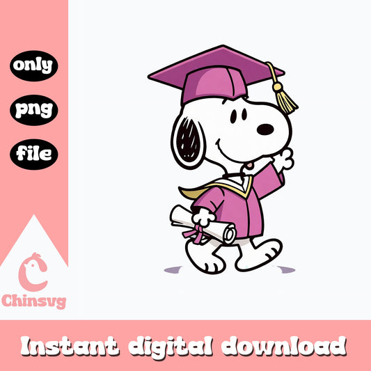 Snoopy Graduation PNG, Peanuts Graduate Clipart, Class Of 2025 PNG