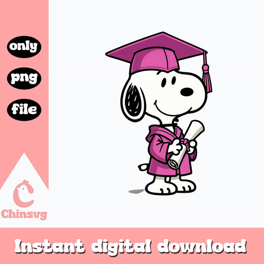 Snoopy Graduation PNG, Peanuts Graduate Clipart, Class Of 2025 PNG