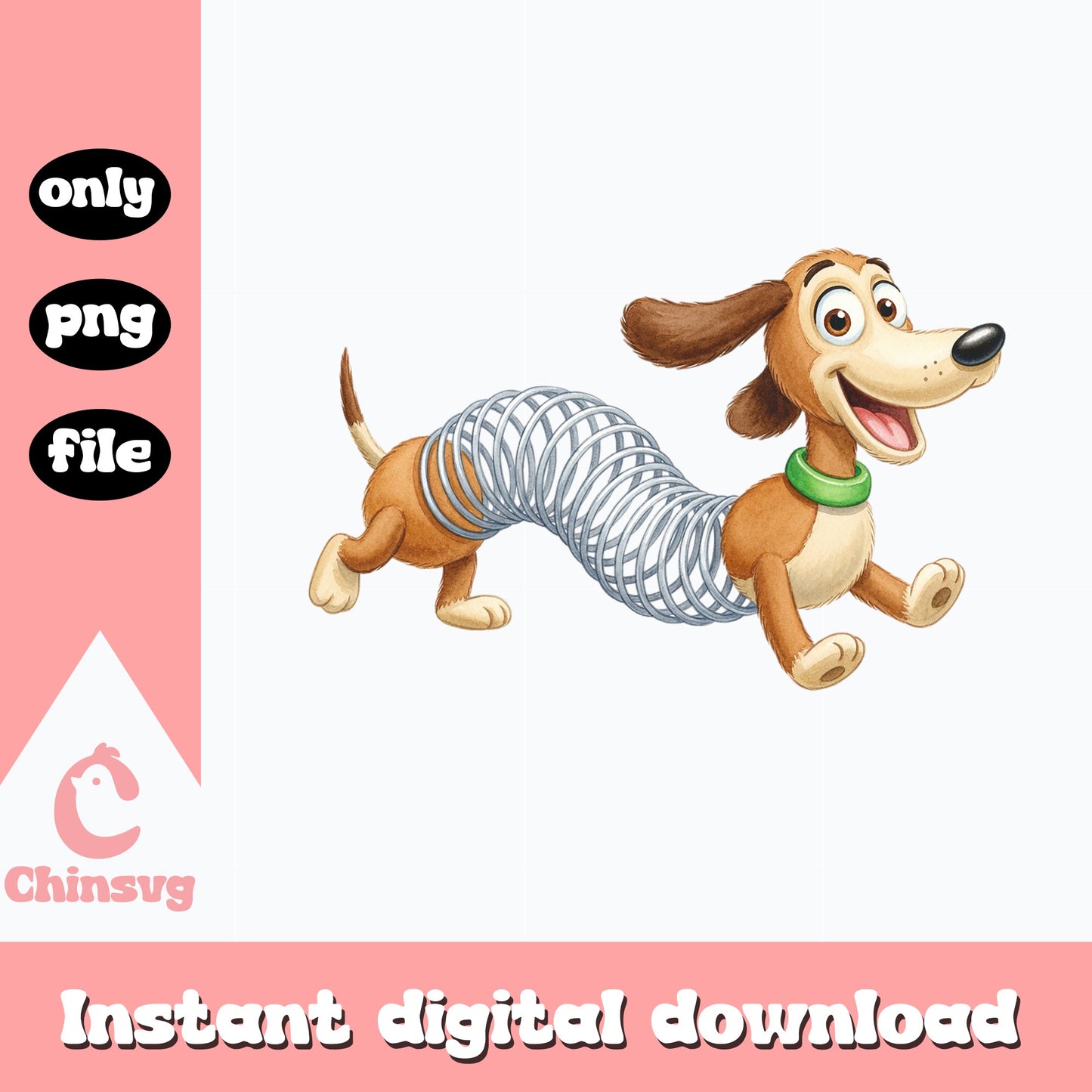 Slinky Dog Toy Story PNG, Disney Pixar PNG, Toy Story PNG