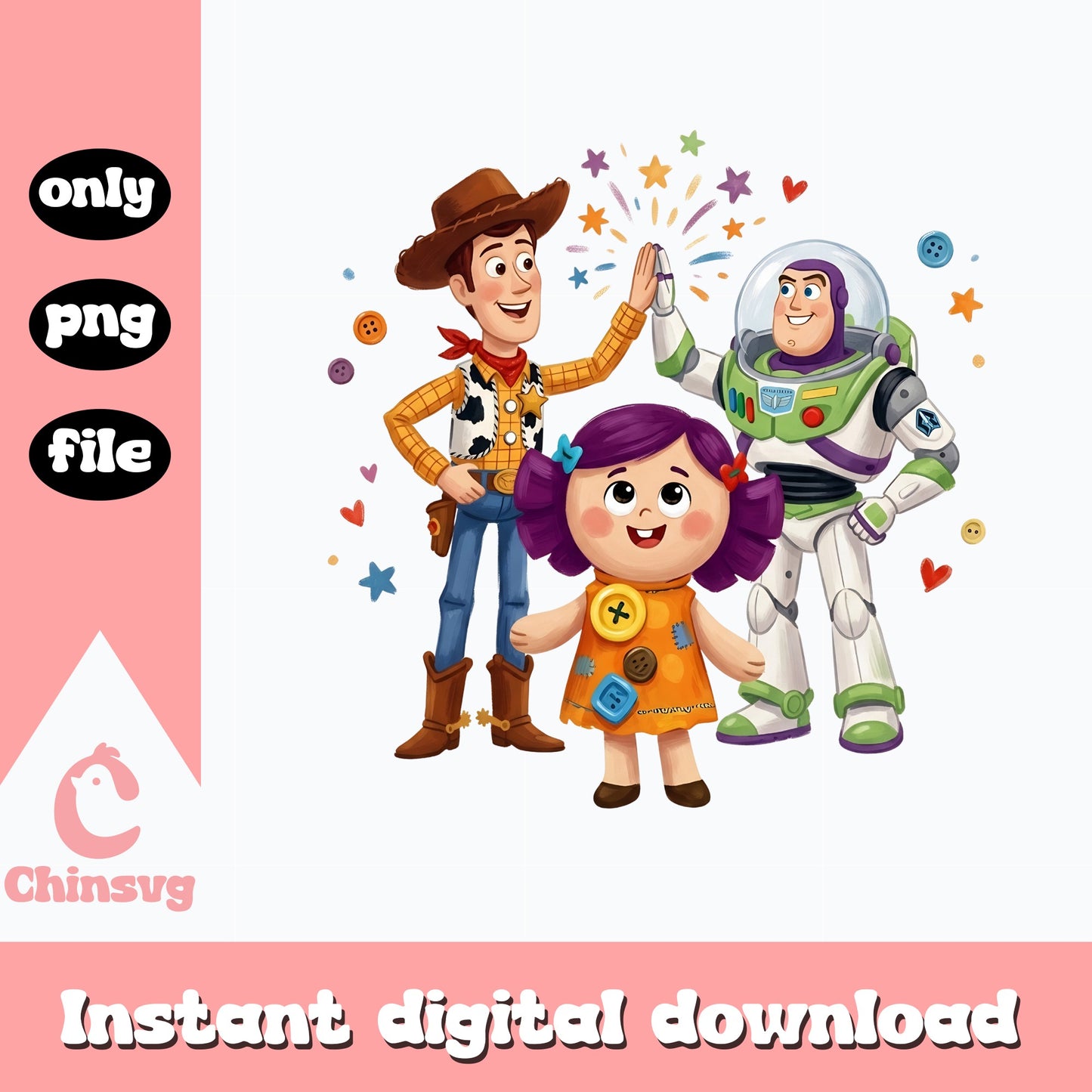 Toy Story Characters PNG, Woody Buzz Lightyear PNG, Disney PNG