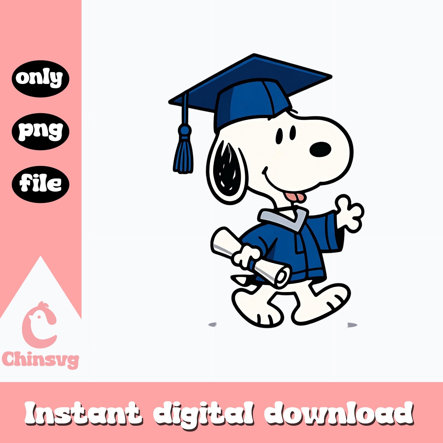 Snoopy Graduation PNG, Peanuts Graduate Clipart, Class Of 2025 PNG