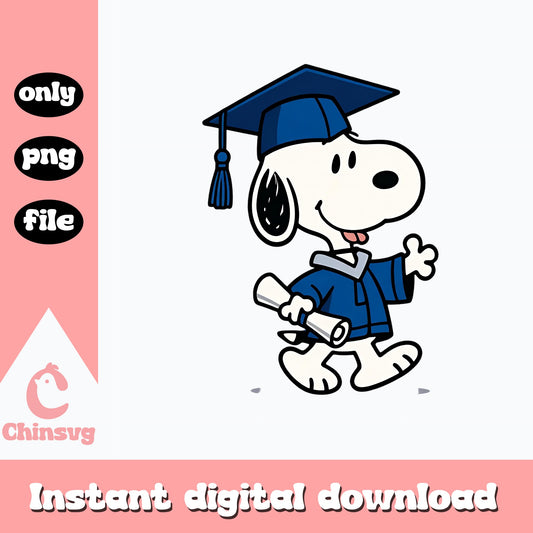 Snoopy Graduation PNG, Peanuts Graduate Clipart, Class Of 2025 PNG