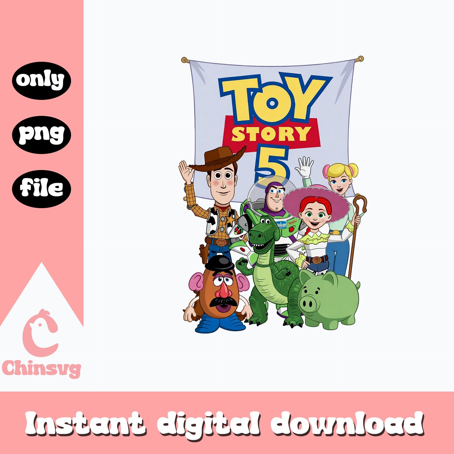 Toy Story 5 Characters PNG, Woody Buzz Lightyear PNG, Disney PNG