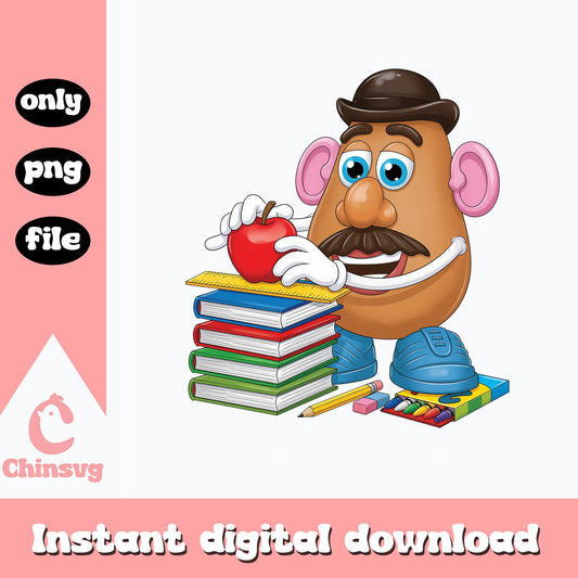 Mr Potato Head Back To School PNG, Toy Story PNG, Teacher PNG