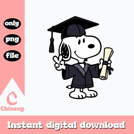 Snoopy Graduation PNG, Peanuts Graduate PNG, Class Of 2025 PNG