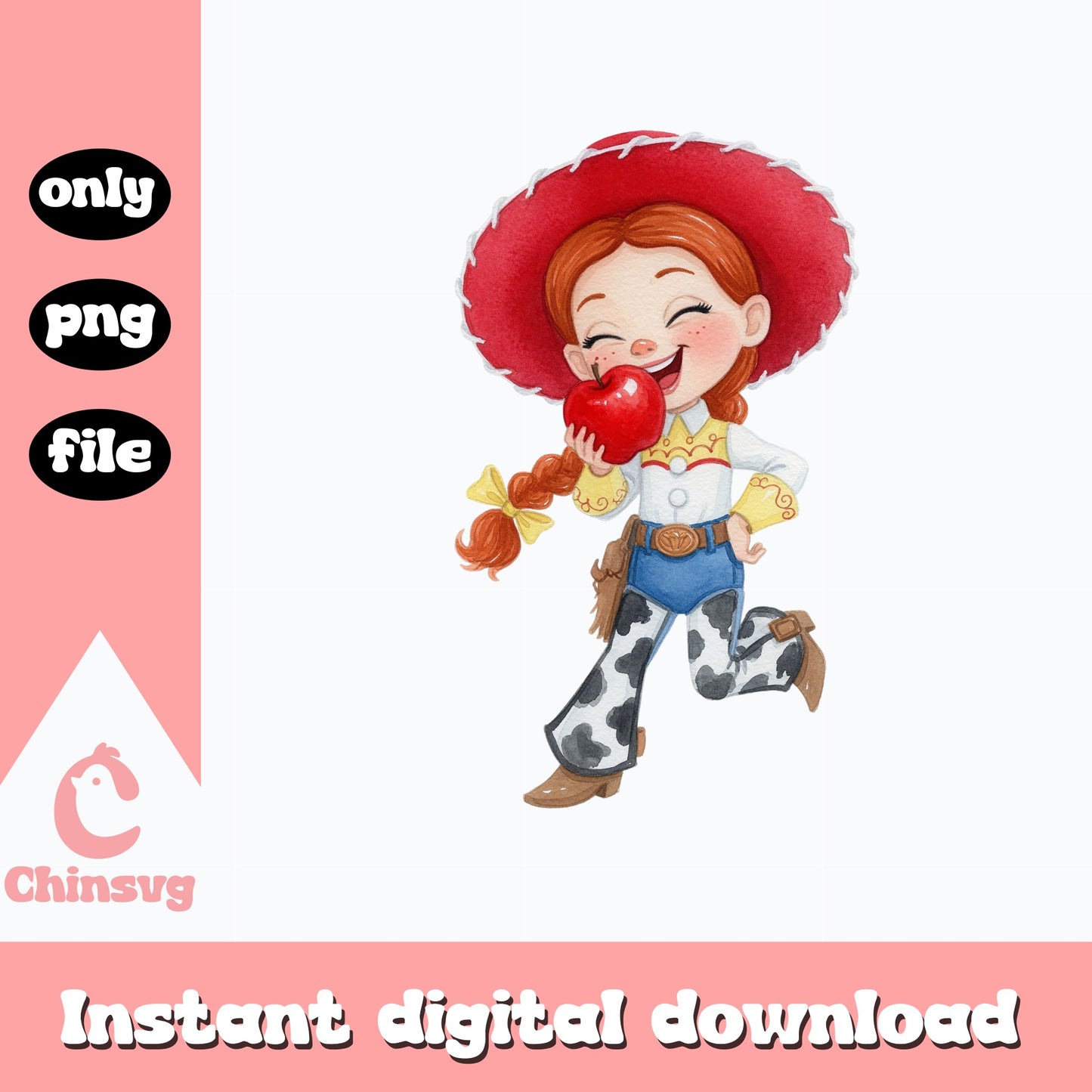 Jessie Toy Story PNG, Cowgirl Disney Clipart, Toy Story PNG