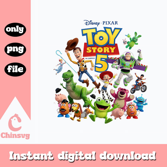 Toy Story 5 PNG, Disney Pixar Characters PNG, Woody Buzz PNG