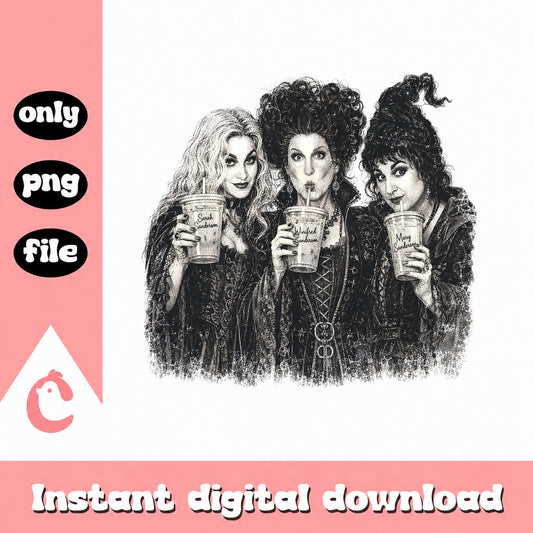 Sanderson Sisters Hocus Pocus PNG, Witches Halloween Clipart, PNG