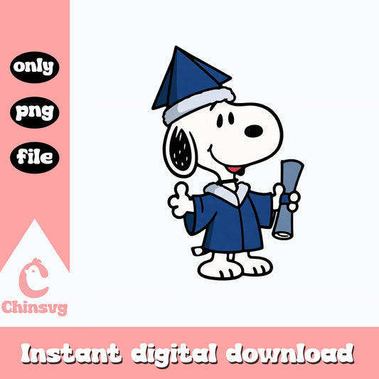 Snoopy Graduation PNG, Peanuts Graduate Clipart, Class Of 2025 PNG
