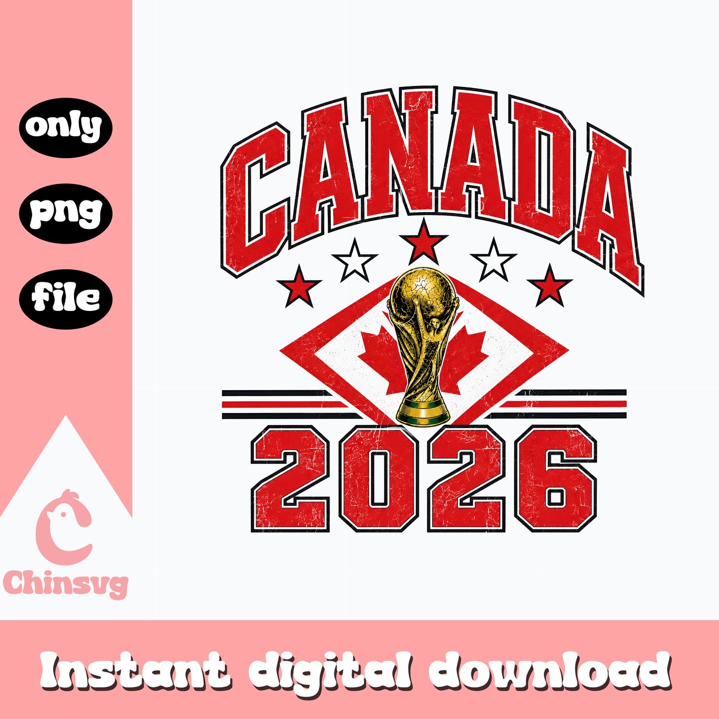 Canada 2026 World Cup PNG, Canada Soccer Trophy, Football PNG