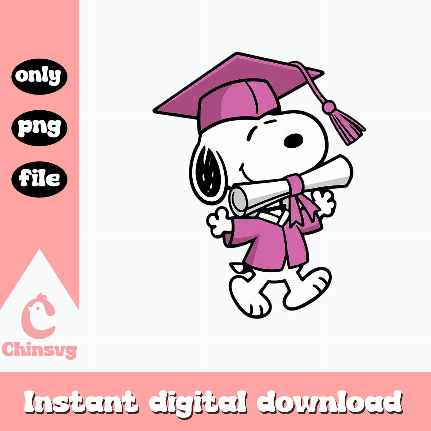 Snoopy Graduation PNG, Peanuts Graduate Clipart, Class Of 2025 PNG