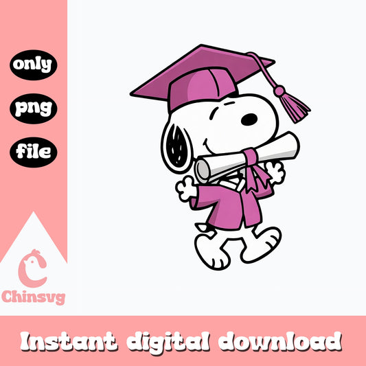 Snoopy Graduation PNG, Peanuts Graduate Clipart, Class Of 2025 PNG