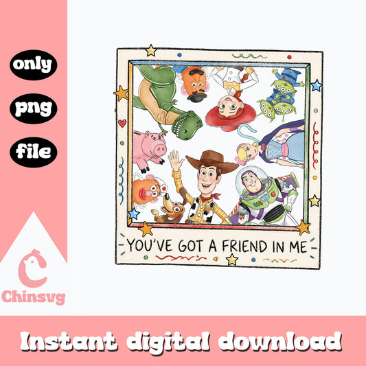Toy Story You've Got A Friend In Me PNG, Woody Buzz PNG, Disney PNG