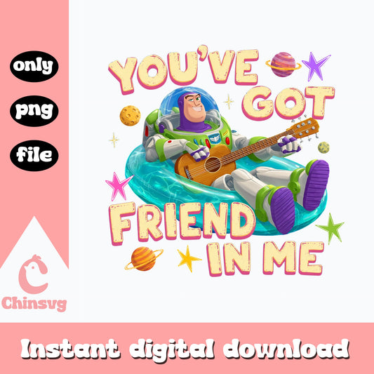 Buzz Lightyear You've Got A Friend In Me PNG, Toy Story PNG, Disney PNG