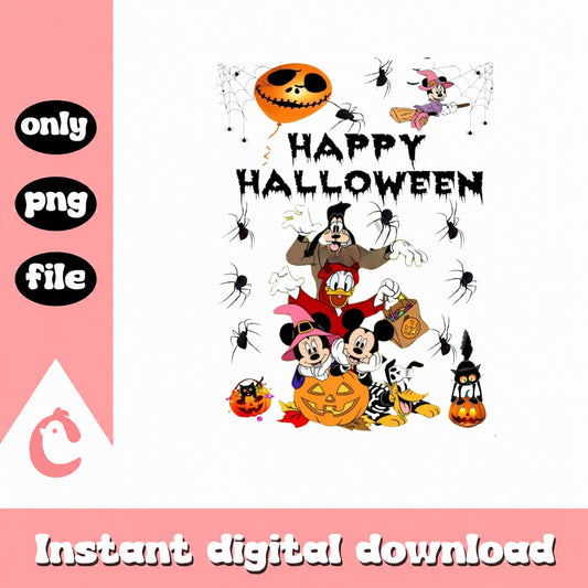 Mickey And Friends Halloween PNG, Disney Halloween PNG, Trick Or Treat PNG