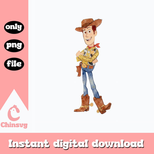 Woody Toy Story PNG, Disney Pixar Cowboy PNG, Toy Story PNG