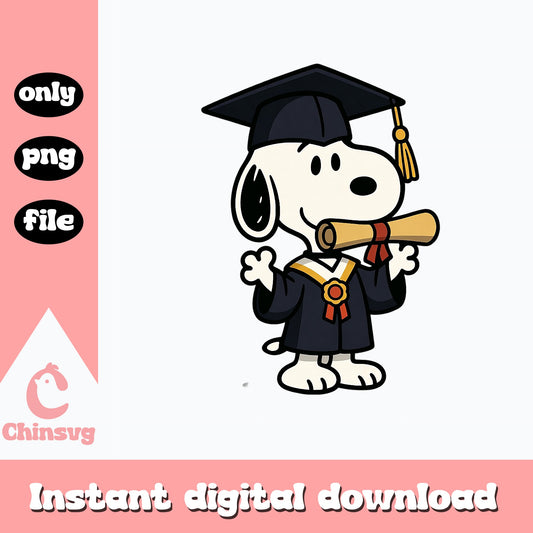 Snoopy Graduation PNG, Peanuts Graduate Clipart, Class Of 2025 PNG