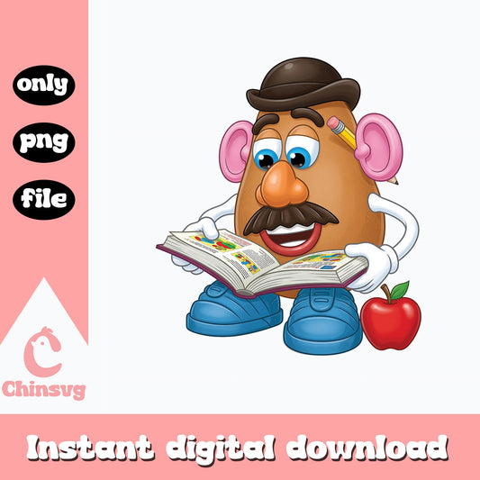 Mr Potato Head Back To School PNG, Toy Story PNG, Teacher PNG