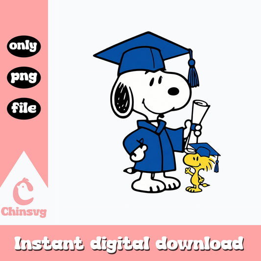 Snoopy Graduation PNG, Woodstock Graduate PNG, Peanuts PNG