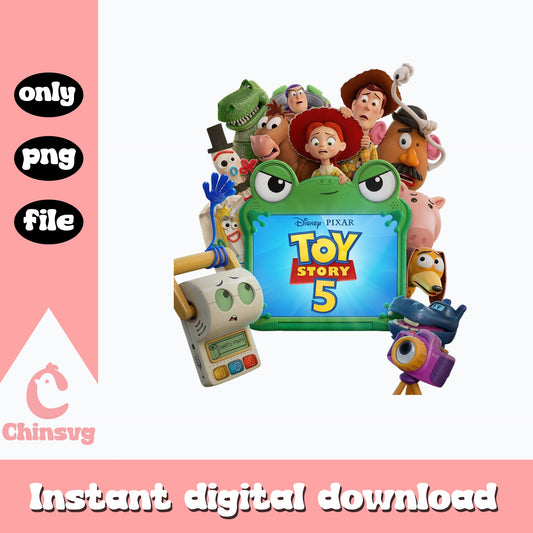 Toy Story 5 Characters PNG, Disney Pixar PNG, Woody Buzz PNG