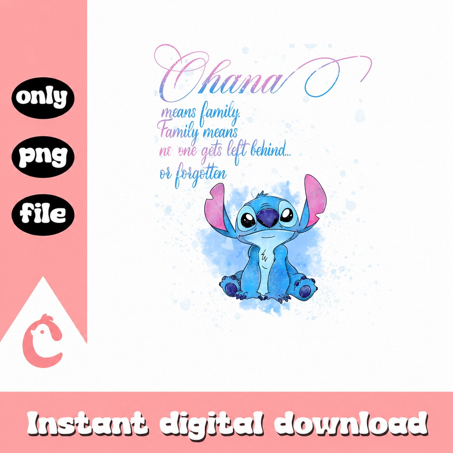 Stitch Ohana Means Family PNG, Lilo And Stitch PNG, Disney PNG