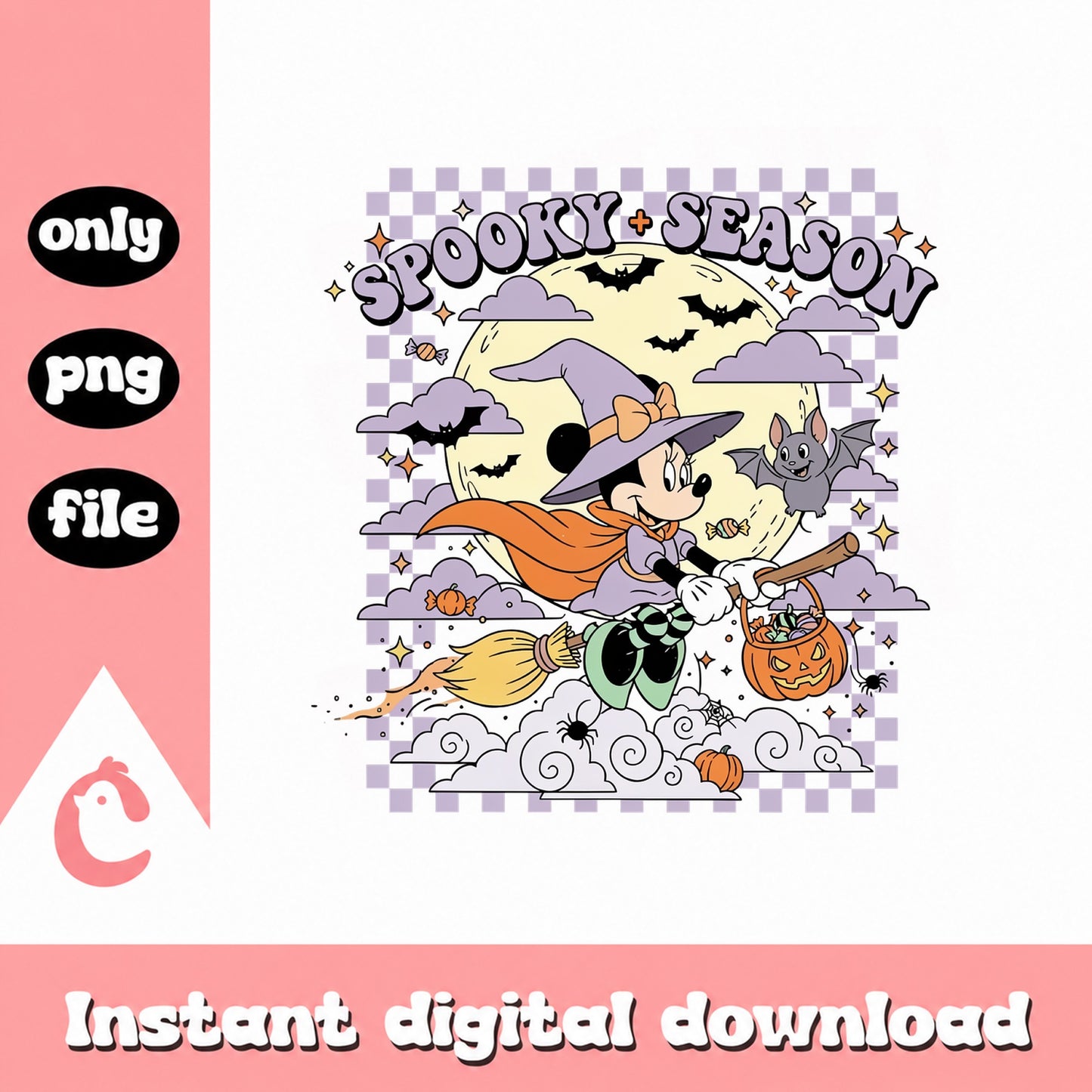 Mickey Mouse Halloween SVG, Spooky Season Witch SVG, Disney PNG