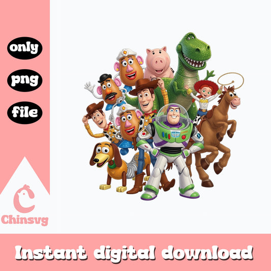 Toy Story Characters PNG, Woody Buzz Lightyear PNG, Disney PNG