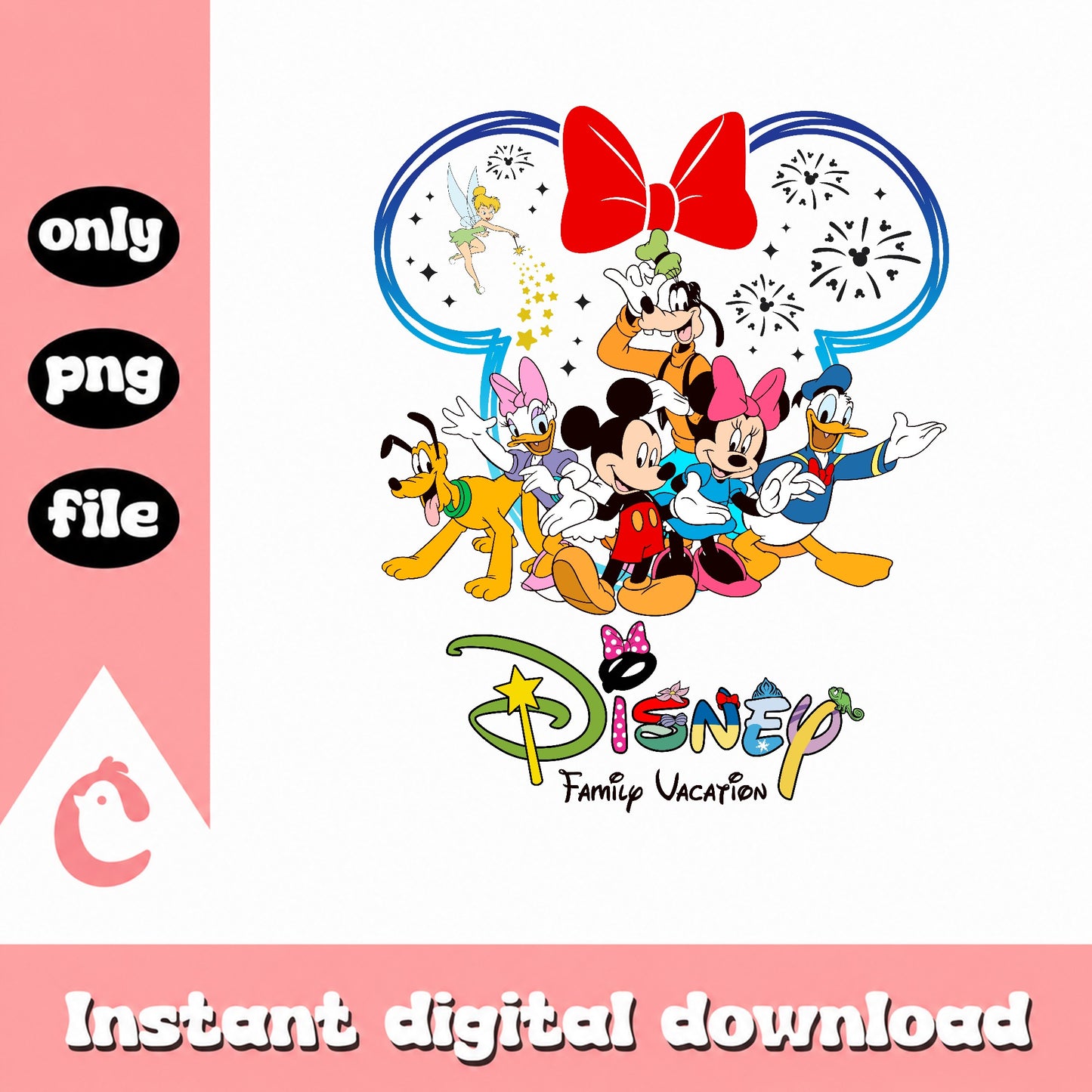 Disney Family Vacation PNG, Mickey And Friends PNG, Disney Trip PNG