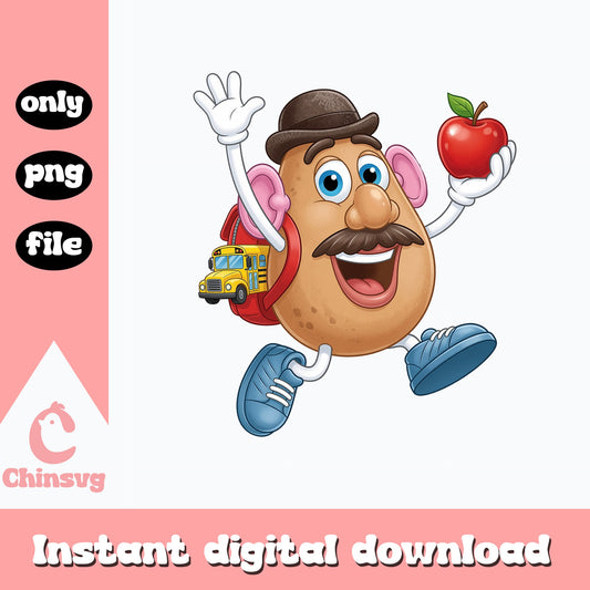 Mr Potato Head Back To School PNG, Toy Story PNG, Teacher PNG