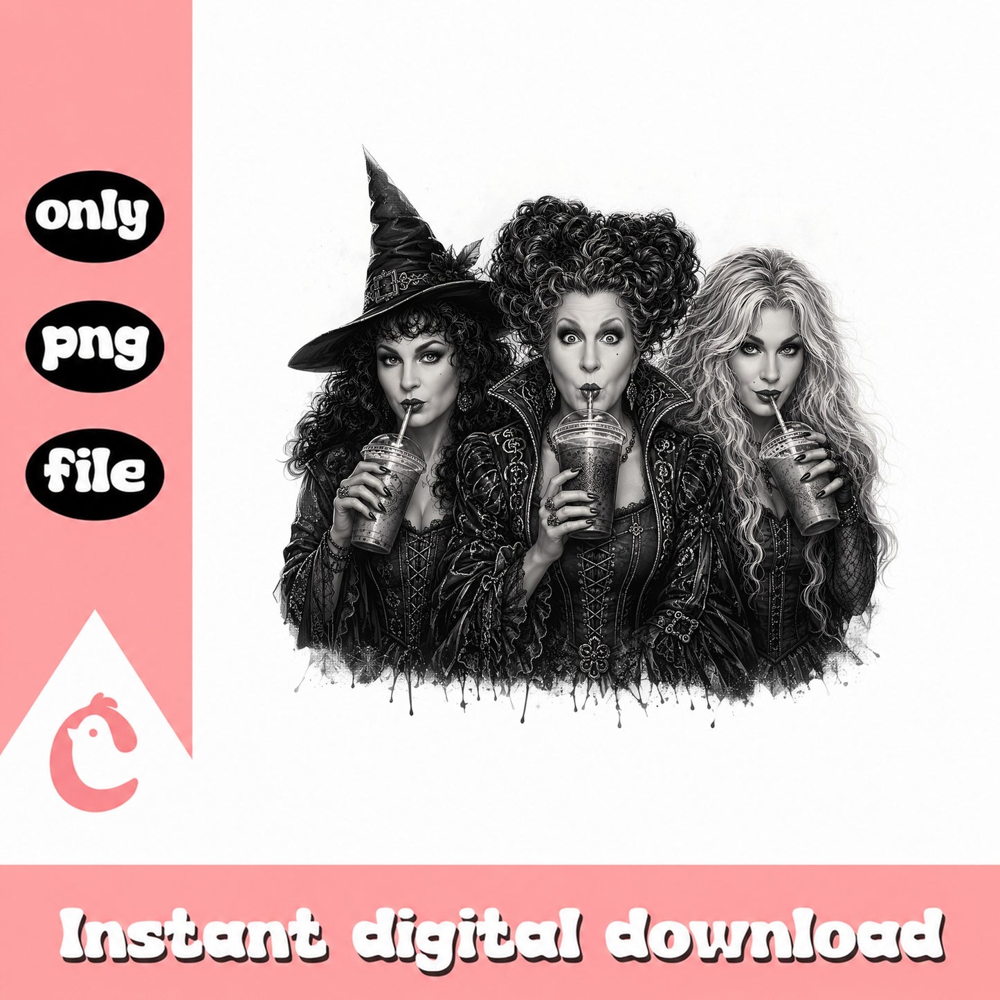 Hocus Pocus Witch Sisters PNG, Halloween Witch PNG, Sanderson Sisters PNG