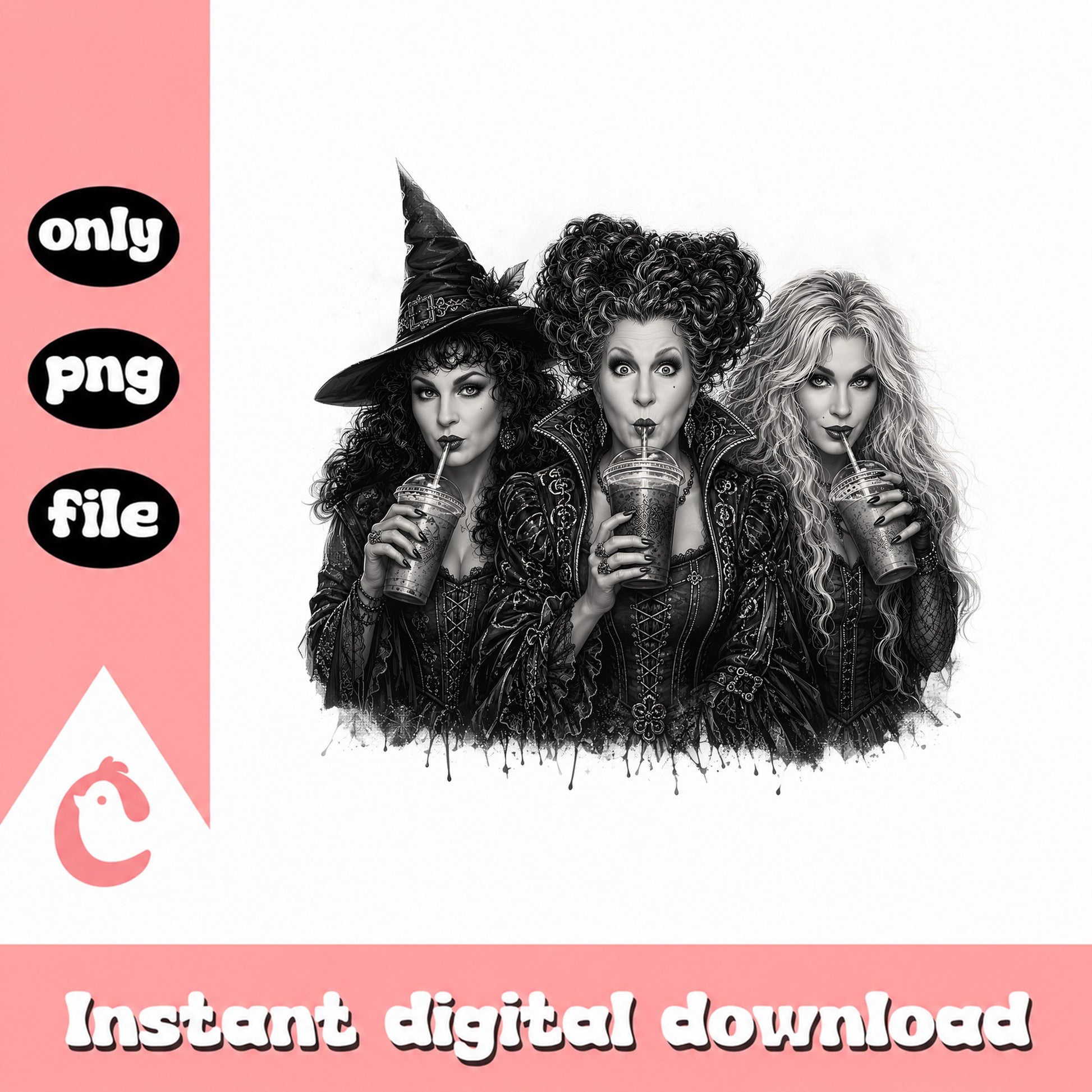 Hocus Pocus Witch Sisters PNG, Halloween Witch PNG, Sanderson Sisters PNG