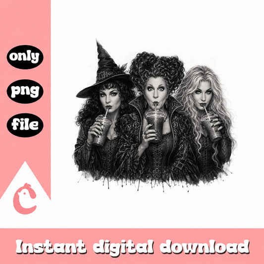 Hocus Pocus Witch Sisters PNG, Halloween Witch PNG, Sanderson Sisters PNG
